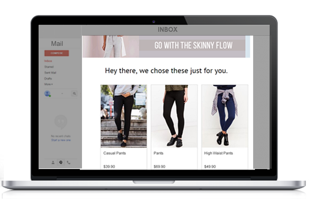 Seamlessly deliver personalized recommendations on e-mails by integrating to your existing templates with a simple copy & paste. Send e-mails via any provider and the products will be delivered automatically when e-mails are opened.