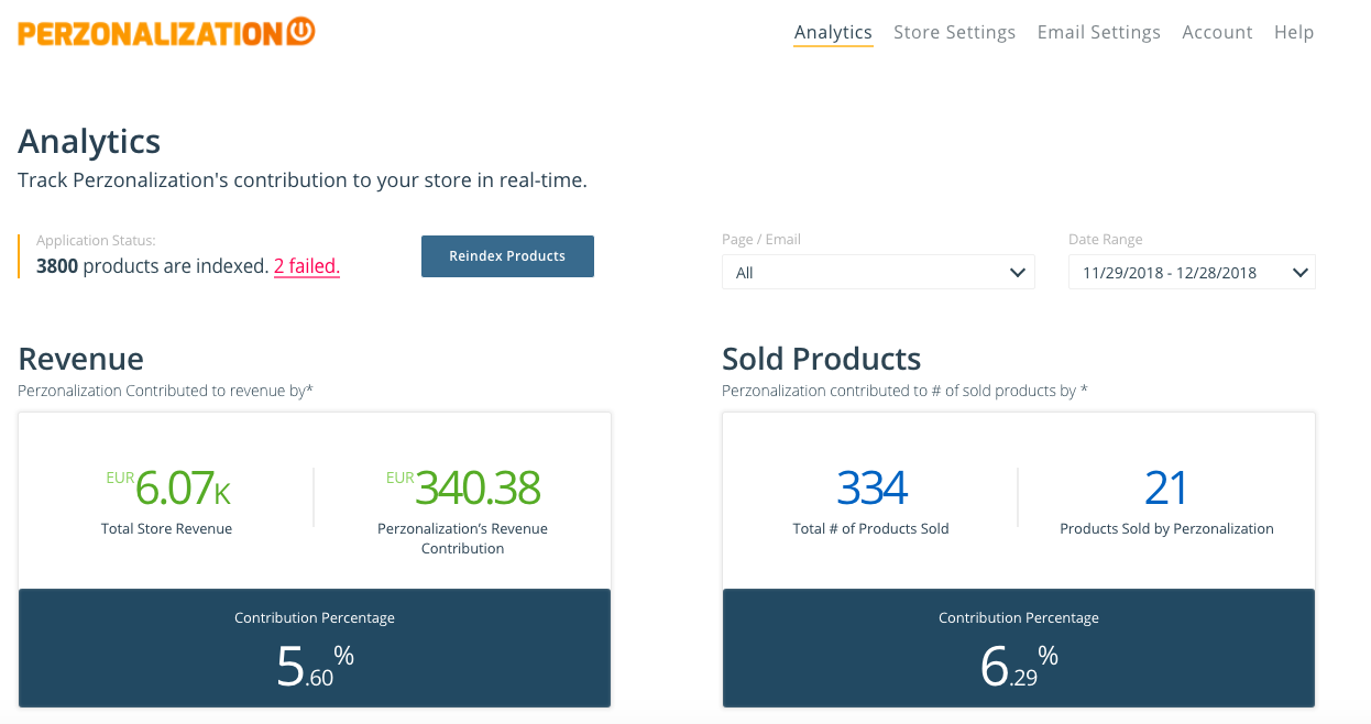 Perzonalization Shopify personalization app provides personalized recommendations of related, cross sell and popular products.