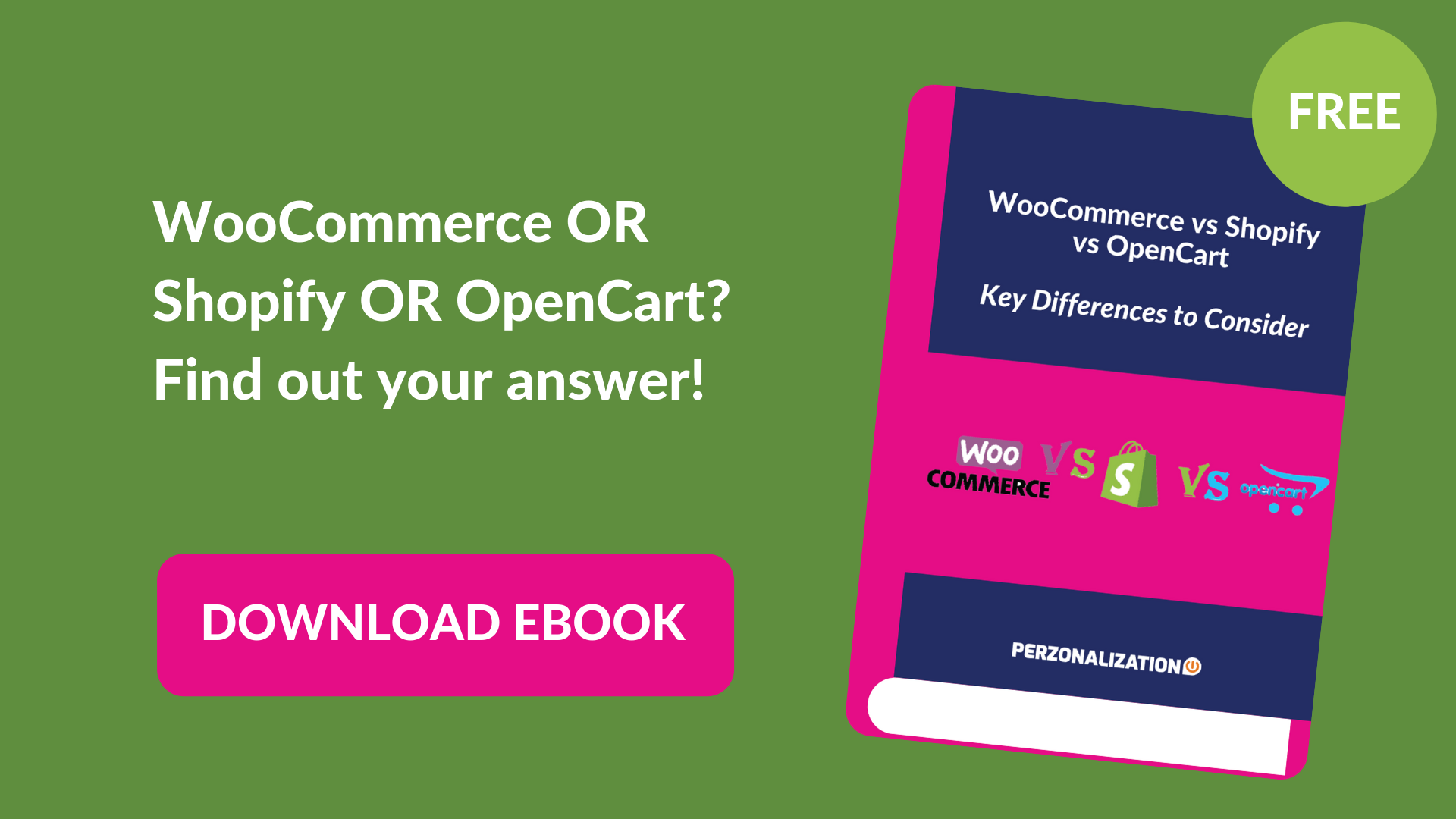 Download your free eBook: WooCommerce or Shopify or Opencart?