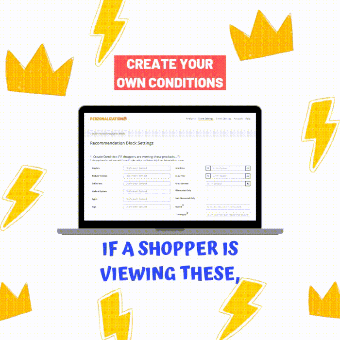 Join us while we celebrate our new feature: Rule Based Product Recommendations. Now you'll be able to set "if this, then that" type of customized rules.