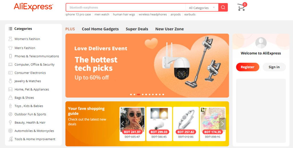 Find best dropshipping products to sell in 2023 in Aliexpress